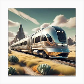 Futuristic Train 10 Canvas Print