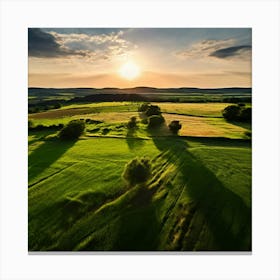 Sunset In The Countryside 14 Canvas Print