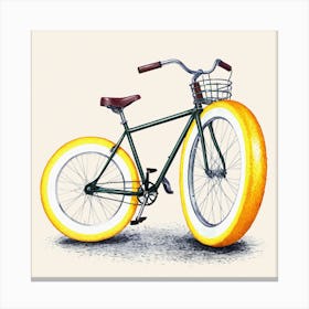 Orange Bicycle 14 Canvas Print