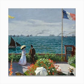 Claude Monet'S Garden 2 Canvas Print