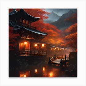 Asian Painting Canvas Print