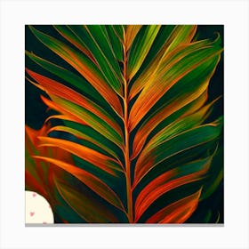 Palm leafs Canvas Print