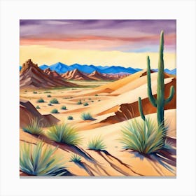 Desert Landscape 20 Canvas Print