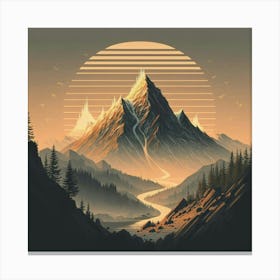 Majesté Montagnesque Canvas Print