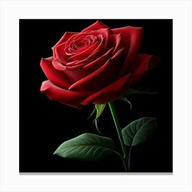 Red Rose 3 Canvas Print