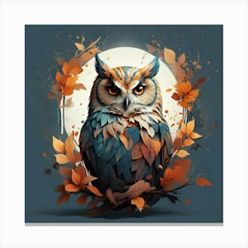 Owl Painting 3 Canvas Print