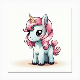 Cute Unicorn 677 Canvas Print