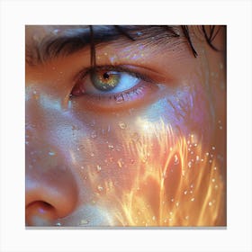 Fire In The Face Canvas Print