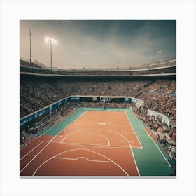 Basketball Court 6 Canvas Print