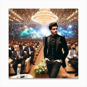 Man In A Suit Canvas Print