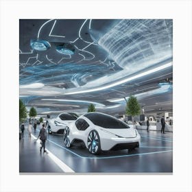 Futuristic Airport 1 Canvas Print