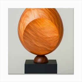 Wooden Egg Art Canvas Print