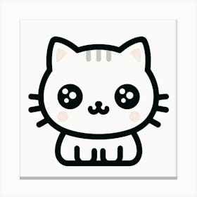 Kawaii Cat 1 Canvas Print