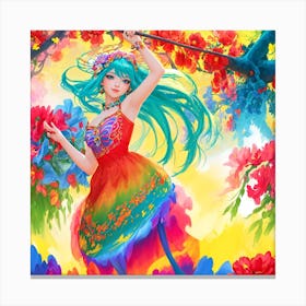 Kaleidoscope Girl Canvas Print