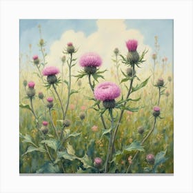 Milk Thistles Leinwandbild