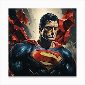 Superman Print Art Print 3 Canvas Print