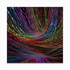 Abstract Light Trail 1 Canvas Print