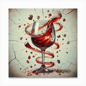 A glass of red wine 3 Canvas Print