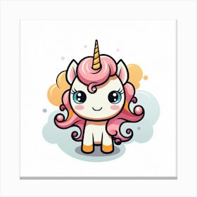 Cute Unicorn 813 Canvas Print