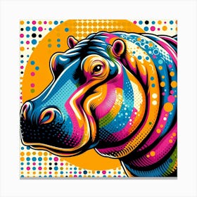 Pop Hippo 5 Stampe su tela