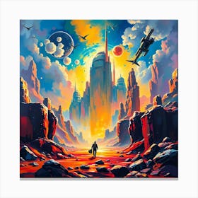 Space City 5 Canvas Print