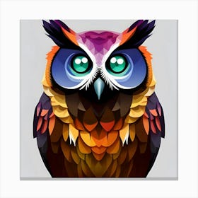 Colorful Owl 26 Canvas Print