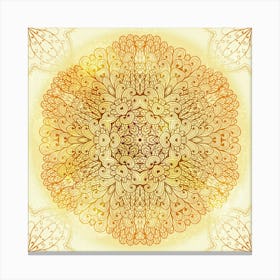 Hand Drawn Floral Mandala 08 1 Canvas Print