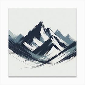 Mountain Painting Canvas Print