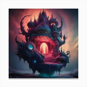 Castle Of Abyss Canvas Print