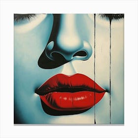 Woman'S Face Canvas Print