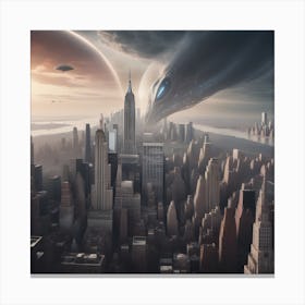 Alien City Canvas Print