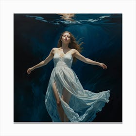 Under The Water Canvas Print