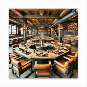 Sovereign Flame Restaurant Seating 1 Canvas Print