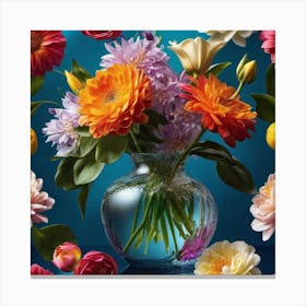 Flowers In A Vase 43 Canvas Print