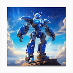 Robots In Space Canvas Print