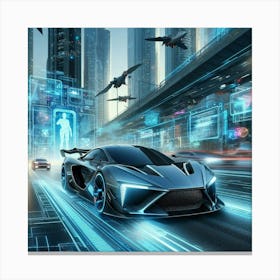 Futuristic Car 10 Canvas Print