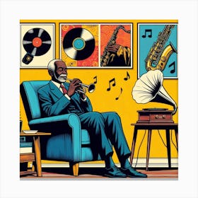 Jazz lover Canvas Print