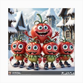 Tomatoes In The Snow Canvas Print