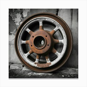 Rusty Wheel Canvas Print