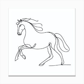 Horse Line Art 1 Canvas Print