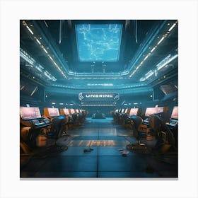 Space Station Interior Canvas Print