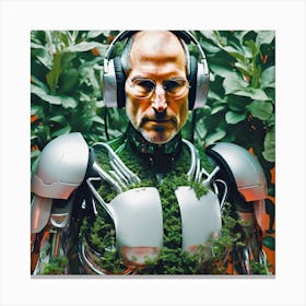 Steve Jobs 100 Canvas Print