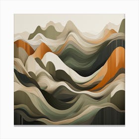 Abstract Mountains Canvas Print