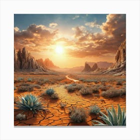 Desert Landscape 19 Canvas Print