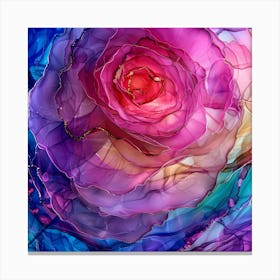 Abstract Rose 1 Canvas Print