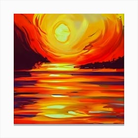 Sunset Painting 1 Canvas Print