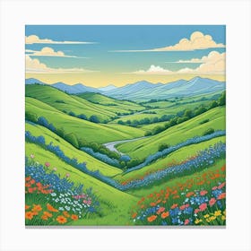 Beautiful Landscape Art Print (1) Canvas Print