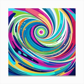 Abstract Swirl Swirl Canvas Print