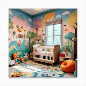 Colorful Nursery Canvas Print