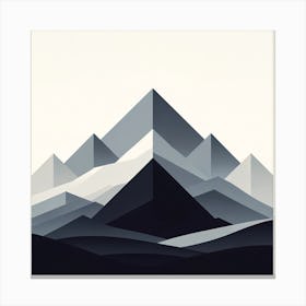 Abstract Mountain Landscape Canvas Print